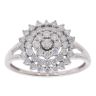 9ct White Gold 1.00ct Diamond Cluster Ring