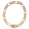 9ct Yellow Gold Double Curb Bracelet 8"