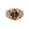 9ct Yellow Gold Tigers Eye Cabochon Signet Ring
