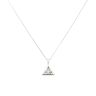 9ct White Gold 0.25ct Brilliant Cut Diamond Solitaire Pendant And Chain 18"