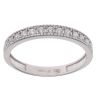 18ct White Gold Cubic Zirconia Half Eternity Ring