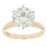 18ct Yellow And White Gold 3.51ct Brilliant Cut Diamond Solitaire Ring