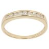 18ct Yellow Gold 0.25ct Brilliant Cut Diamond Half Eternity Ring
