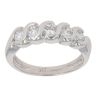 9ct White Gold Five Stone Cubic Zirconia Ring