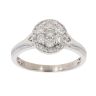 9ct White Gold 0.52ct Brilliant Cut Diamond Cluster Ring