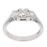 18ct White Gold 1.06ct Diamond Trilogy Ring