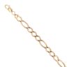 9ct Yellow Gold Figaro Bracelet 9.5"