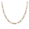 9ct Yellow Gold Figaro Chain 30"