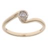 9ct Yellow Gold 0.15ct Diamond Twist Ring