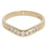 18ct Yellow Gold 0.20ct Brilliant Cut Diamond Wishbone Ring