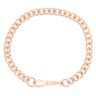 9ct Rose Gold Albert Bracelet 7"