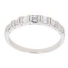 18ct White Gold 0.25ct Baguette Cut Diamond Ring
