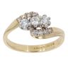 18ct Yellow Gold 0.45ct Brilliant Cut Diamond Trilogy Ring