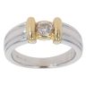 18ct Yellow And White Gold 0.48ct Brilliant Cut Diamond Solitaire Ring