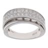 18ct White Gold 1.00ct Brilliant Cut Diamond Crossover Ring