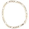 9ct Yellow Gold Figaro Bracelet 7.5"