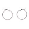 Silver Hoop Earrings by Icesia