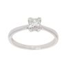 18ct White Gold 0.51ct Princess Cut Diamond Solitaire Ring