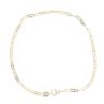 9ct Yellow Gold Square Rambo Bracelet 7.5"