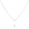 18ct White Gold 0.42ct Brilliant Cut Diamond Pendant And Chain 16"