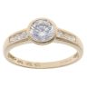 9ct Yellow Gold Cubic Zirconia Solitaire Ring