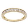 18ct Yellow Gold 0.50ct Brilliant Cut Diamond Half Eternity Ring