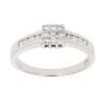 18ct White Gold 0.33ct Diamond Cluster Ring