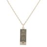 9ct Yellow Gold Hallmarked Ingot Pendant And Chain 24"
