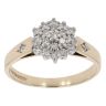 9ct Yellow Gold 0.25ct Brilliant Cut Diamond Cluster Ring