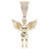 9ct Yellow Gold Cubic Zirconia Cherub Pendant