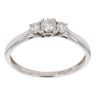 9ct White Gold 0.33ct Diamond Trilogy Ring