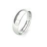 Platinum 5mm Traditional Court Wedding Band