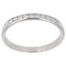 9ct White Gold 0.20ct Brilliant Cut Diamond Half Eternity Ring