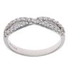 18ct White Gold 0.40ct Diamond Crossover Ring