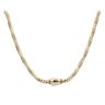 14ct Yellow Gold Monaco Spin Plain Lock Twist Chain 24"