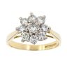 18ct Yellow Gold 1.00ct Diamond Cluster Ring