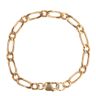 9ct Yellow Gold Figaro Bracelet 9"