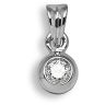 9 Carat White Gold 15pts Diamond Pendant