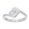 18ct White Gold 0.50ct Princess Cut Diamond Cluster Ring