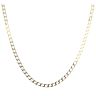 9ct Yellow Gold Square Curb Chain 20"