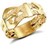 9ct Yellow Gold Buckle Ring