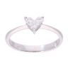 18ct White Gold 0.30ct Diamond Heart Ring
