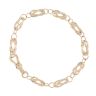 9ct Yellow Gold Twist Fancy Bracelet 8"