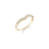 9ct Yellow Gold 0.08ct Diamond Wishbone Ring