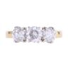 18ct Yellow Gold 1.79ct Diamond Trilogy Ring