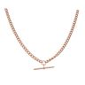 9ct Rose Gold Albert T-Bar Chain 18"