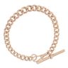 9ct Rose Gold Albert T-Bar Bracelet 8"