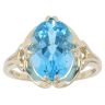 9ct Yellow Gold Blue Topaz Ring