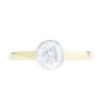 18ct Yellow Gold Rub over 0.80ct Diamond Solitaire Ring