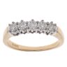 18ct Yellow Gold 0.50ct Brilliant Cut Diamond Five Stone Ring